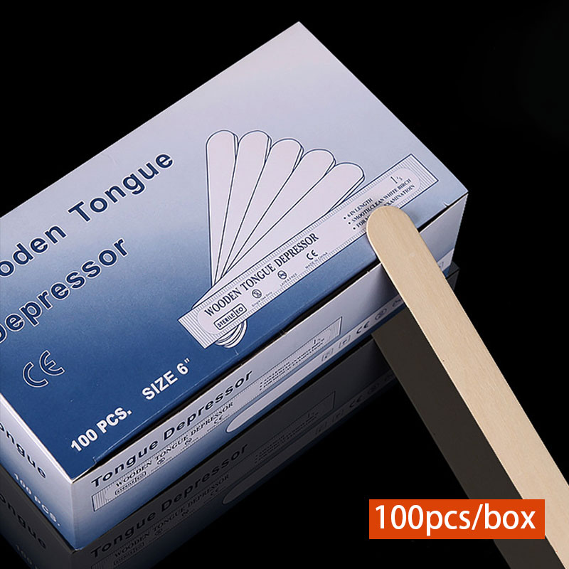 Wood Filler Stick - 50/100 pçs tatuagem depilação vara descartável