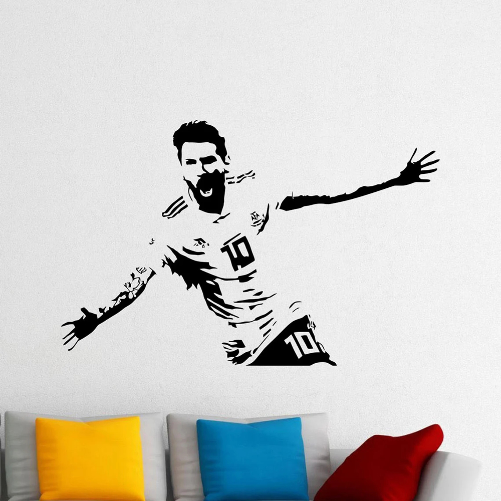 Vinyl Floor Plank - Messi decalque da parede adesivo de